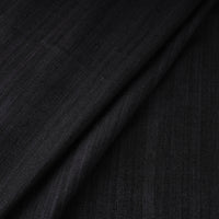 Black - Authentic Handwoven Tussar Silk Bhagalpuri Fabric 01