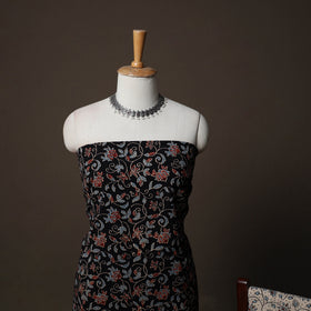 Ajrakh Hand Block Print Natural Dyed Cotton 3pc Unstitched Dress Material Suit Set 06
