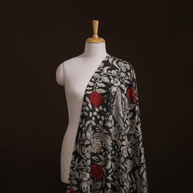 Handpainted Pure Handloom Chanderi Silk Pen Kalamkari Fabric of Srikalahasti 01