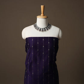 Spun Dupion Viscose Silk Buti 2pc Unstitched Dress Material Kurta Set with Earrings 03