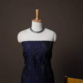 Pochampally Ikat Weave Silk Cotton 3pc Unstitched Dress Material Suit Set 01