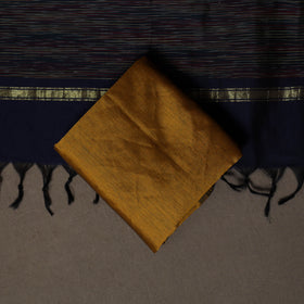 Pochampally Ikat Weave Silk Cotton 3pc Unstitched Dress Material Suit Set 01