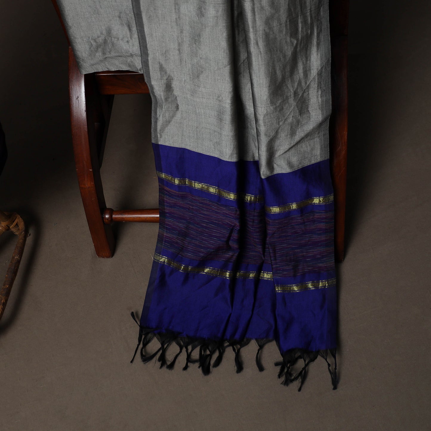 Pochampally Ikat Weave Silk Cotton 3pc Unstitched Dress Material Suit Set 03