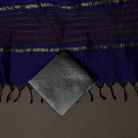 Pochampally Ikat Weave Silk Cotton 3pc Unstitched Dress Material Suit Set 03