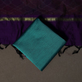 Pochampally Ikat Weave Silk Cotton 3pc Unstitched Dress Material Suit Set 07