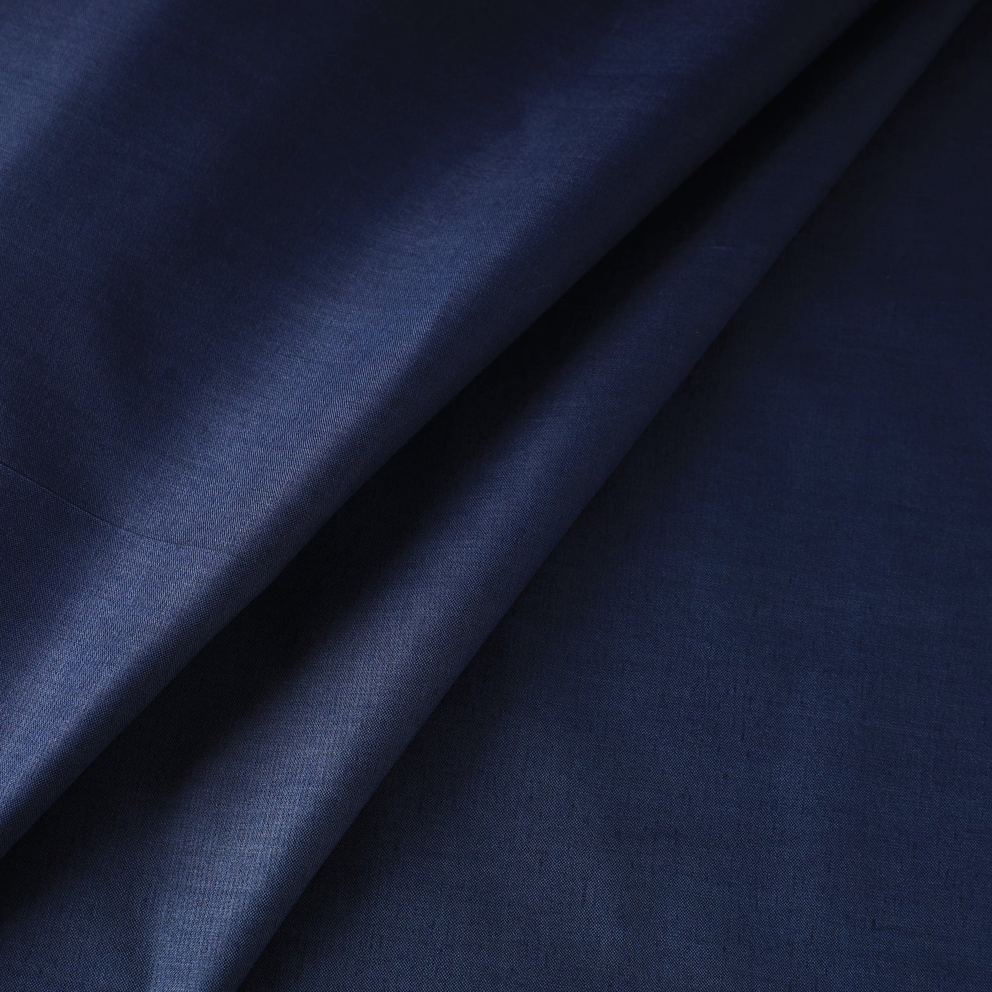 Blue - Handloom Tussar Silk Cotton Fabric from Vidarbha 07