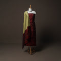 Pochampally Ikat Weave Silk Cotton 3pc Unstitched Dress Material Suit Set 10
