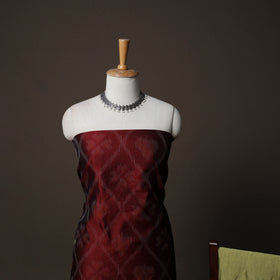 Pochampally Ikat Weave Silk Cotton 3pc Unstitched Dress Material Suit Set 10
