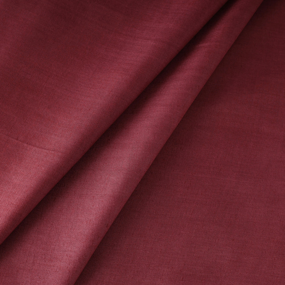 Maroon - Handloom Tussar Silk Cotton Fabric from Vidarbha 15