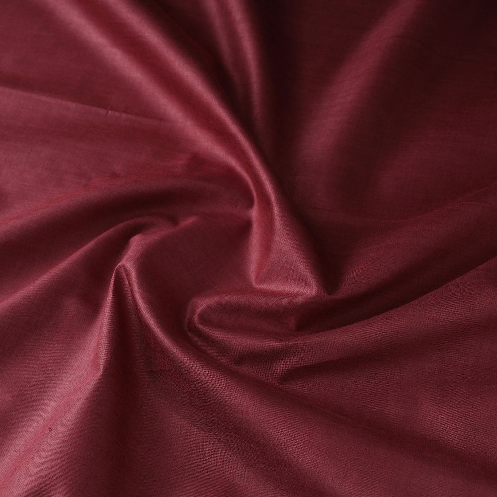 Maroon - Handloom Tussar Silk Cotton Fabric from Vidarbha 15