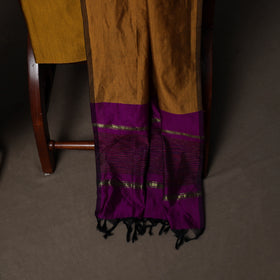 Pochampally Ikat Weave Silk Cotton 3pc Unstitched Dress Material Suit Set 11
