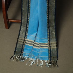 Blue - Dharwad Woven Mercerised Cotton 3pc Unstitched Dress Material Suit Set 01