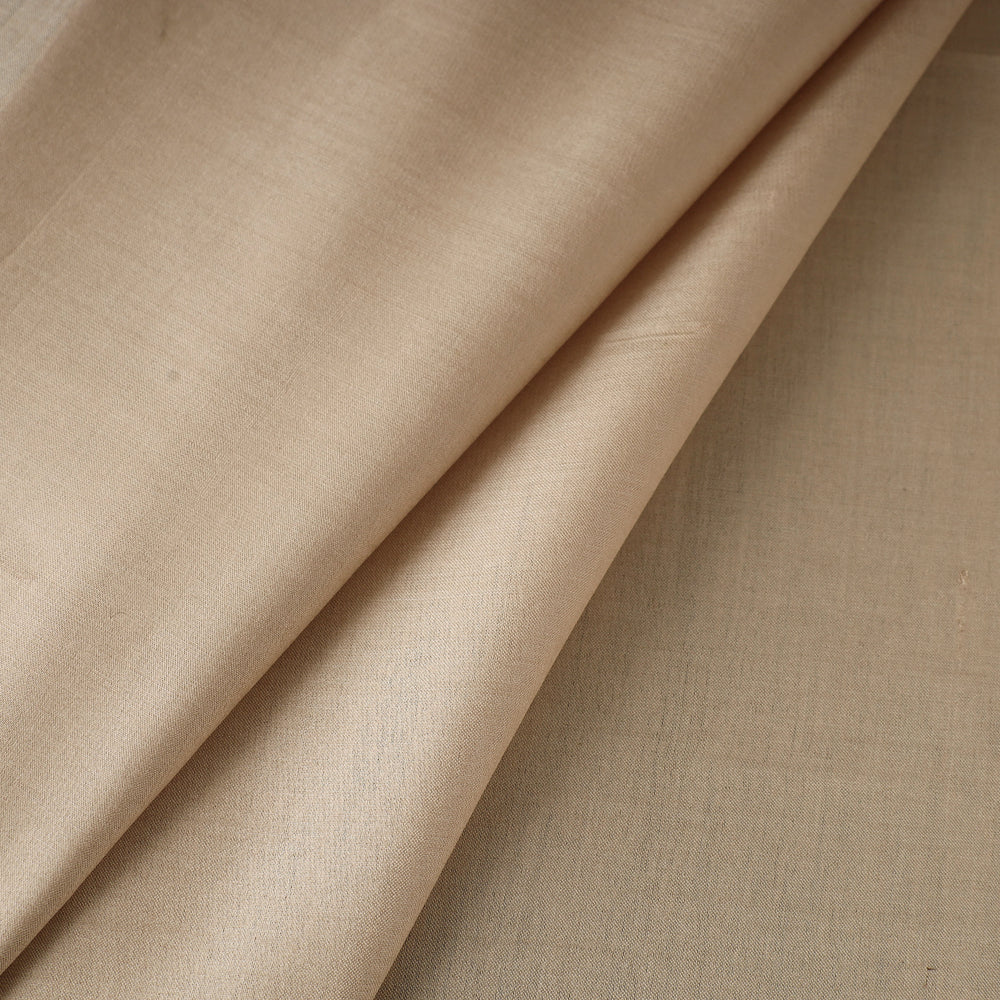 Beige - Handloom Tussar Silk Cotton Fabric from Vidarbha 12