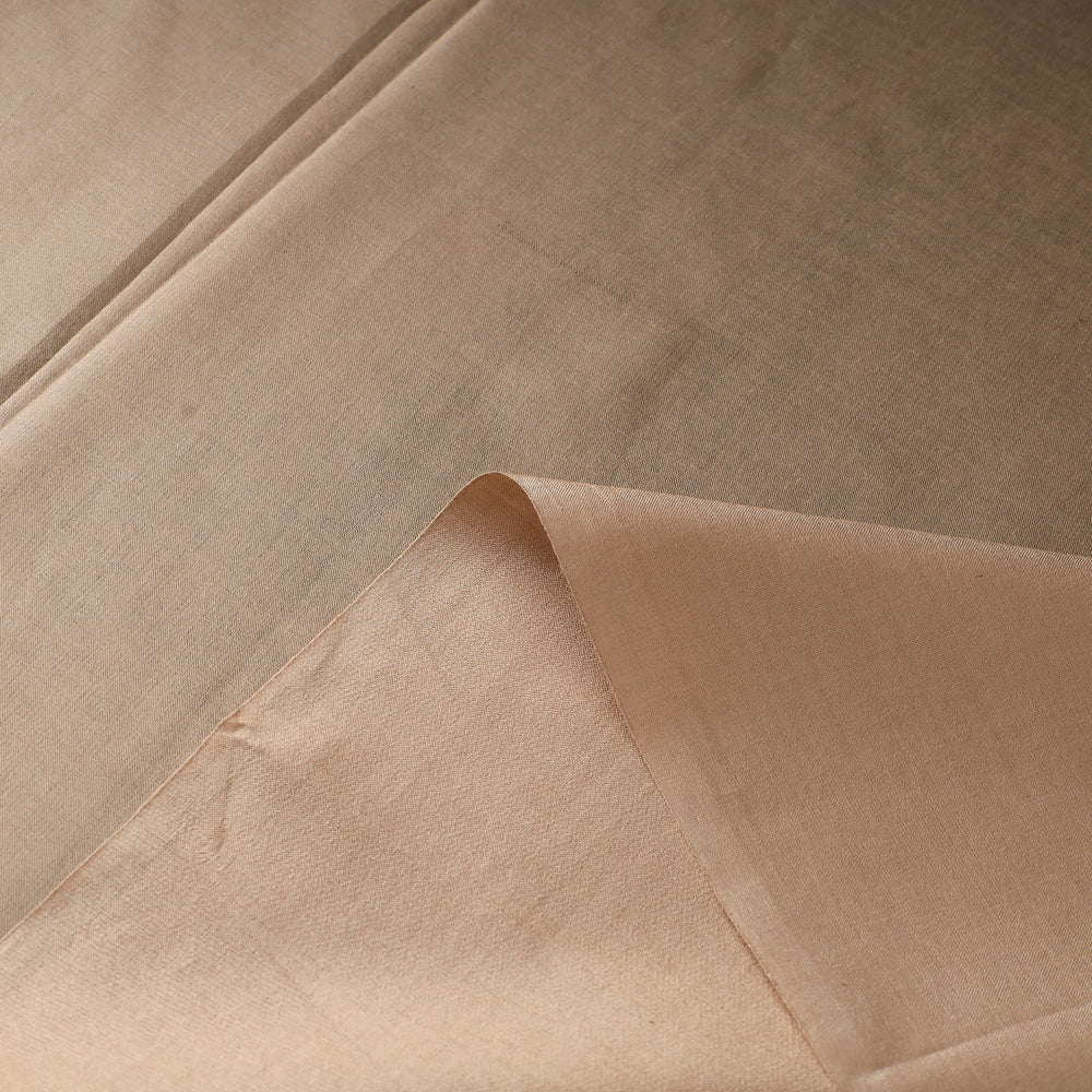 Beige - Handloom Tussar Silk Cotton Fabric from Vidarbha 12