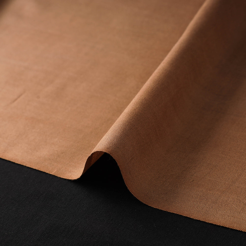 Brown - Handloom Tussar Silk Cotton Fabric from Vidarbha 14