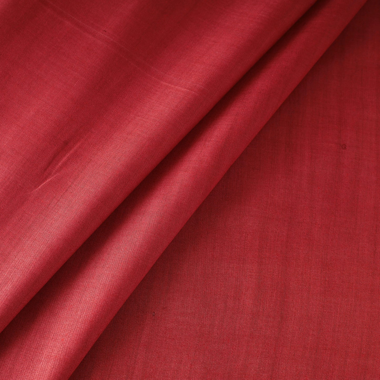 Red - Handloom Tussar Silk Cotton Fabric from Vidarbha 09