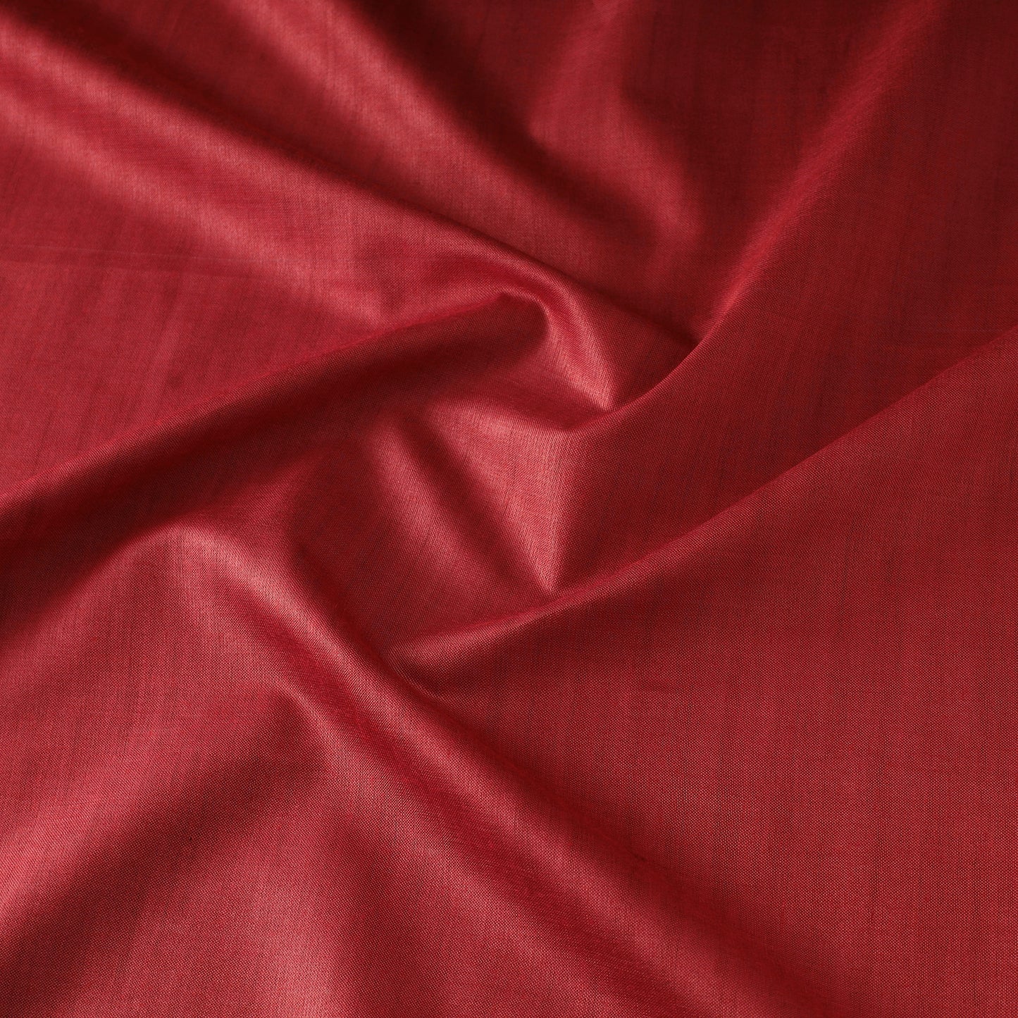 Red - Handloom Tussar Silk Cotton Fabric from Vidarbha 09