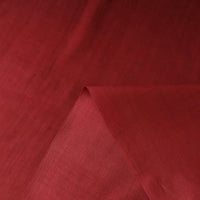 Red - Handloom Tussar Silk Cotton Fabric from Vidarbha 09