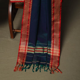 Green - Dharwad Woven Mercerised Cotton 3pc Unstitched Dress Material Suit Set 04