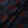 Natural Dyed Ajrakh Hand Block Print Cotton Hakoba Fabric 60