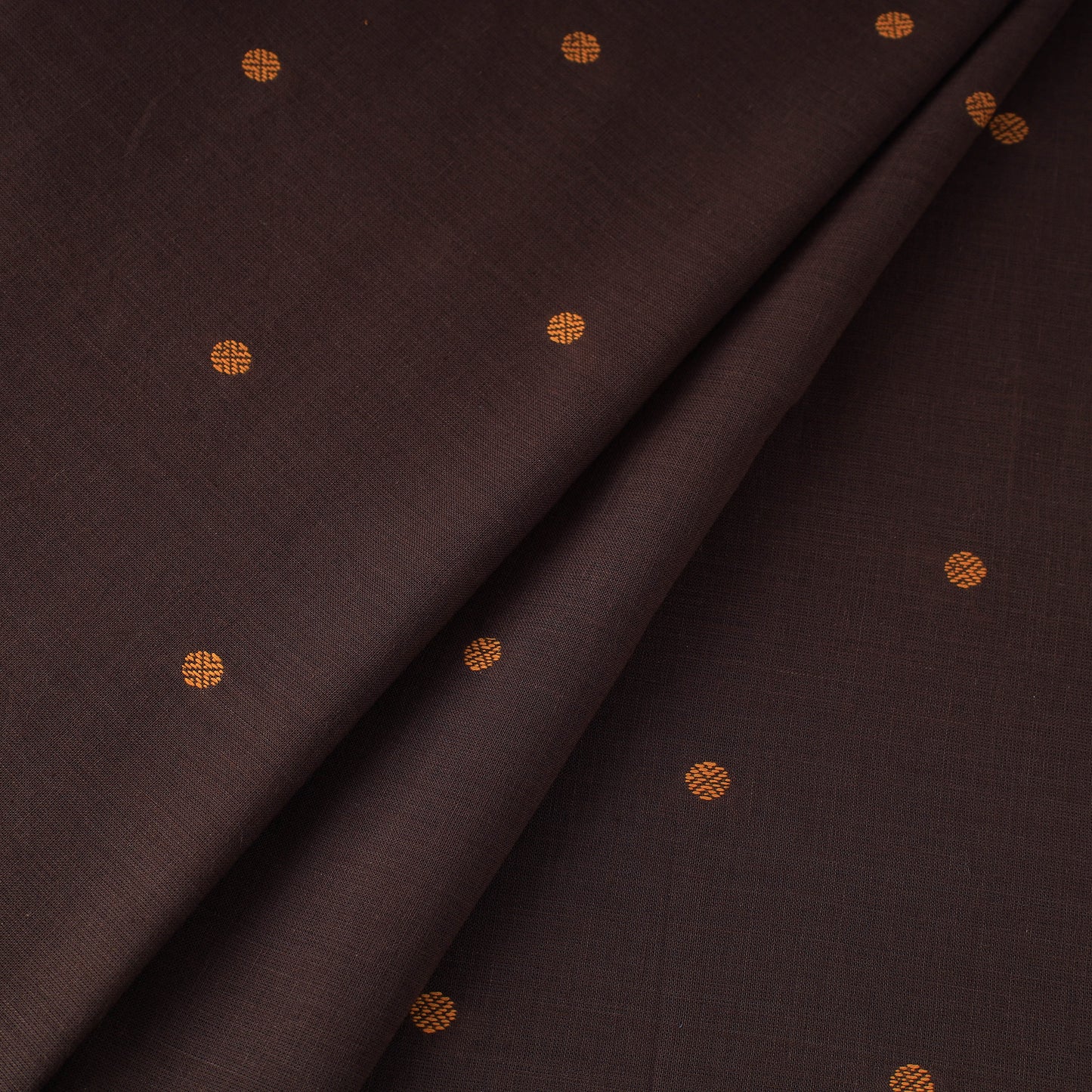 Brown - Prewashed Cotton Jacquard Fabric 04