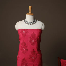 Bagh Hand Block Print Cotton 3pc Unstitched Dress Material Suit Set 24