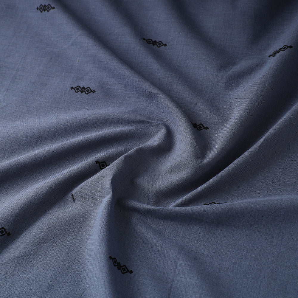 Blue - Prewashed Cotton Jacquard Fabric 06