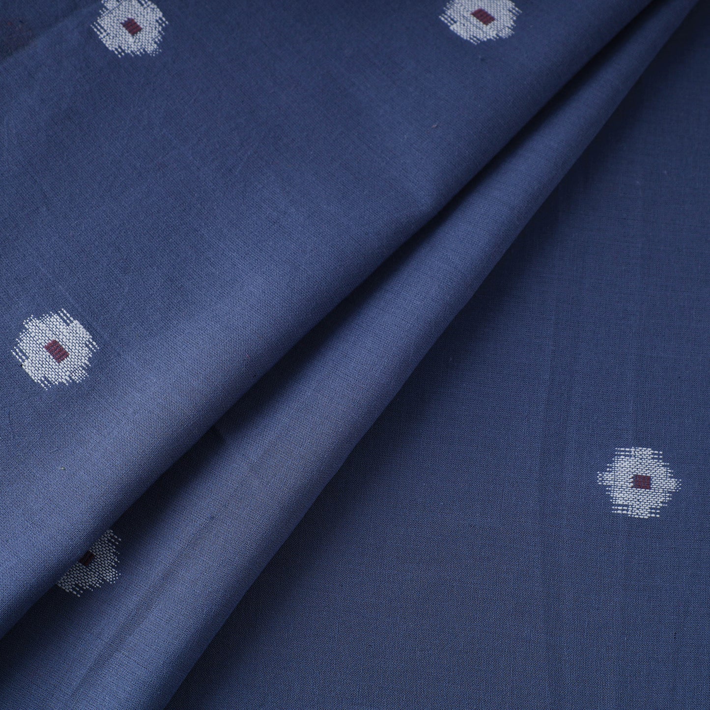 Blue - Prewashed Cotton Jacquard Fabric 07