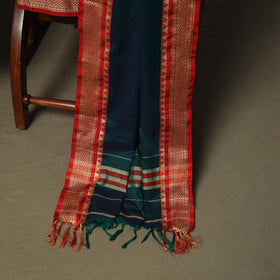 Green - Dharwad Woven Mercerised Cotton 3pc Unstitched Dress Material Suit Set 08