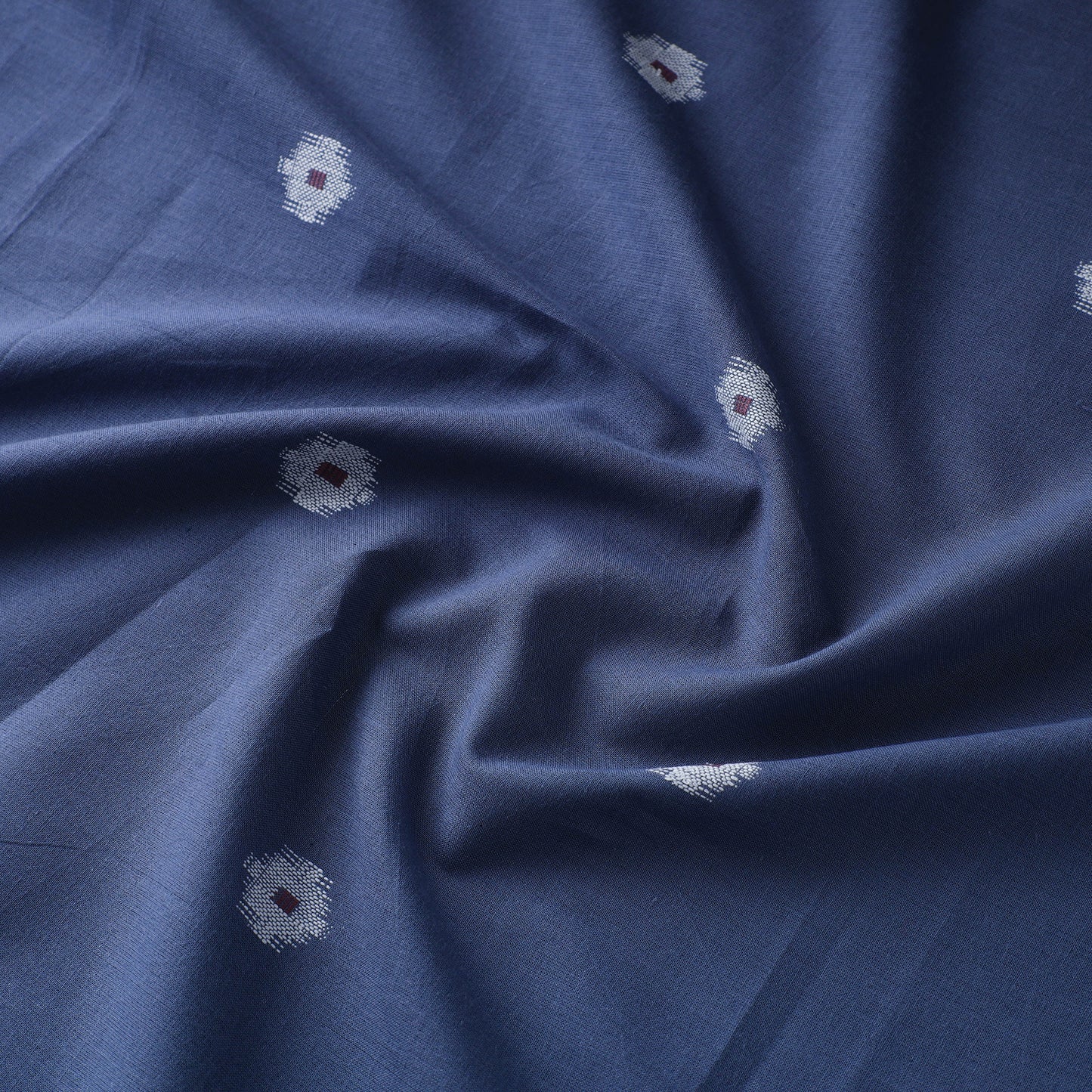 Blue - Prewashed Cotton Jacquard Fabric 07