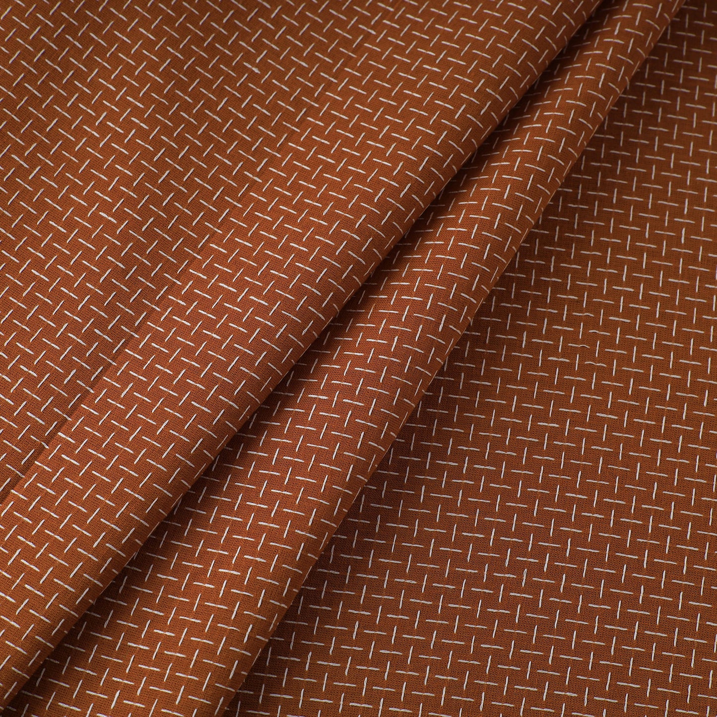 Brown - Prewashed Cotton Jacquard Fabric 09