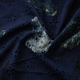 Natural Dyed Ajrakh Hand Block Print Cotton Hakoba Fabric 66