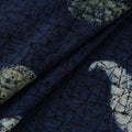Natural Dyed Ajrakh Hand Block Print Cotton Hakoba Fabric 67
