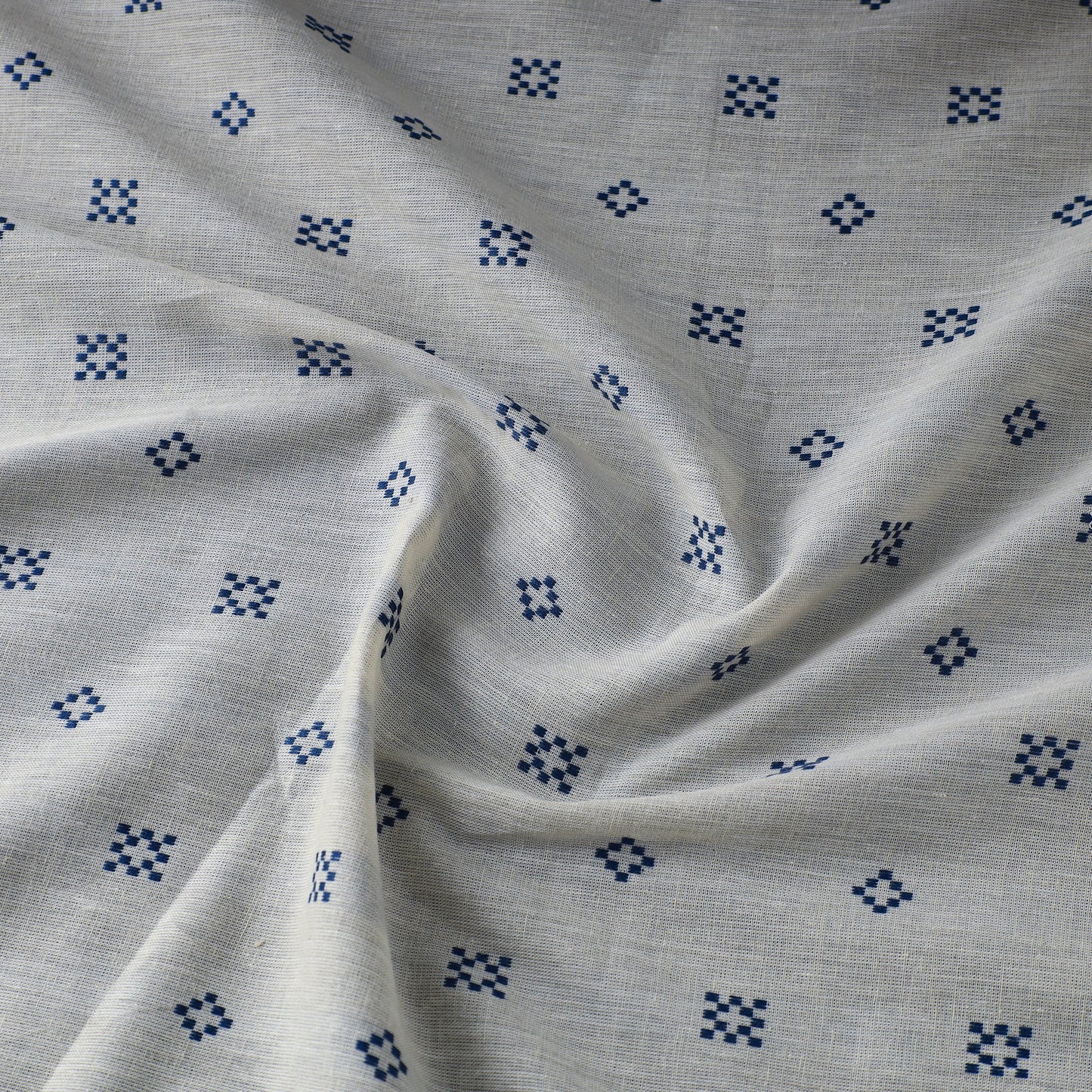 White - Prewashed Cotton Jacquard Fabric 13