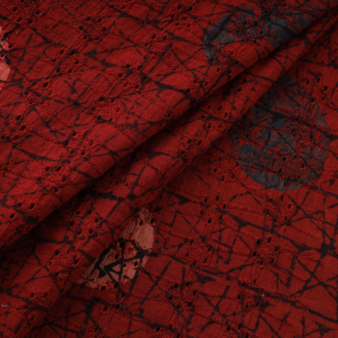 Natural Dyed Ajrakh Hand Block Print Cotton Hakoba Fabric 69