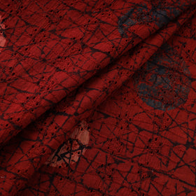 Natural Dyed Ajrakh Hand Block Print Cotton Hakoba Fabric 69