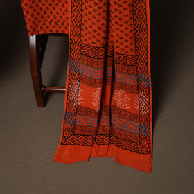 Bagh Hand Block Print Cotton 3pc Unstitched Dress Material Suit Set 28