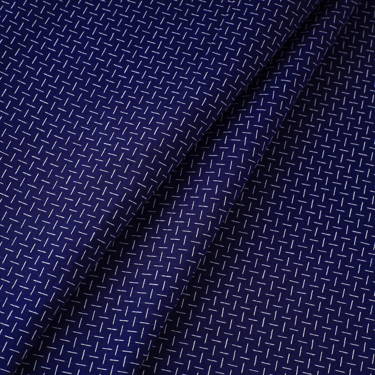 Blue - Prewashed Cotton Jacquard Fabric 16