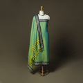 Green - Dharwad Woven Mercerised Cotton 3pc Unstitched Dress Material Suit Set 12