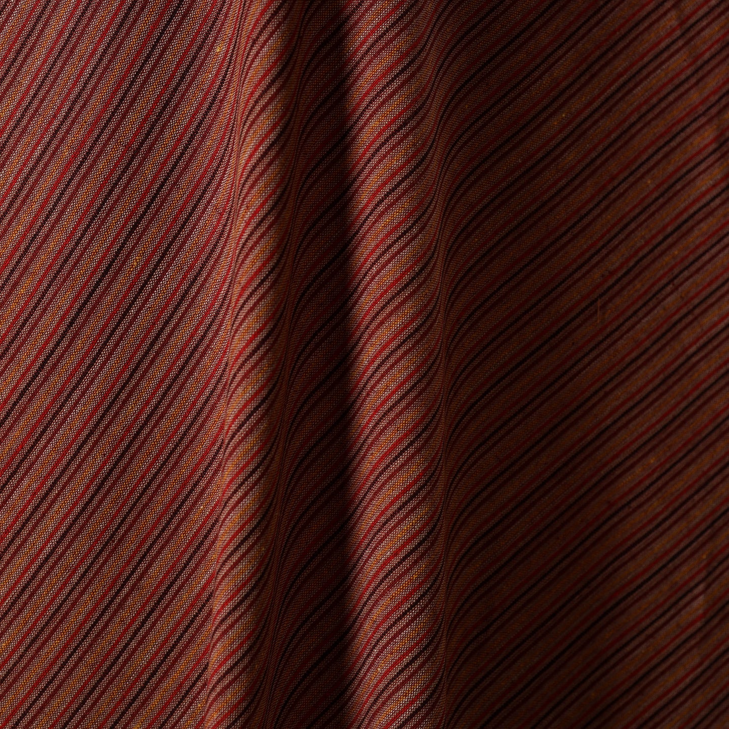 Brown - jhiri pure handloom cotton fabric 08 - handcrafted