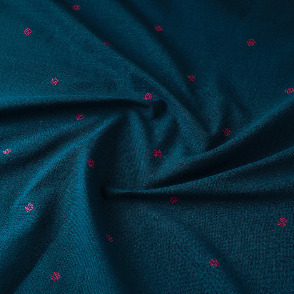 Blue - Prewashed Cotton Jacquard Fabric 18