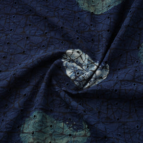 Natural Dyed Ajrakh Hand Block Print Cotton Hakoba Fabric 71