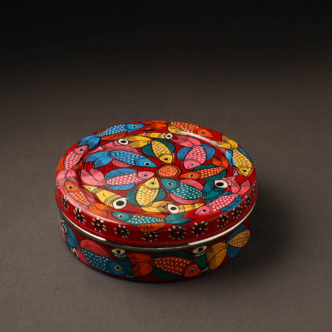  Bengal Patua Handpainted Stainless Steel Casserole