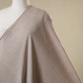 Brown - jhiri pure handloom cotton fabric 11 - handcrafted