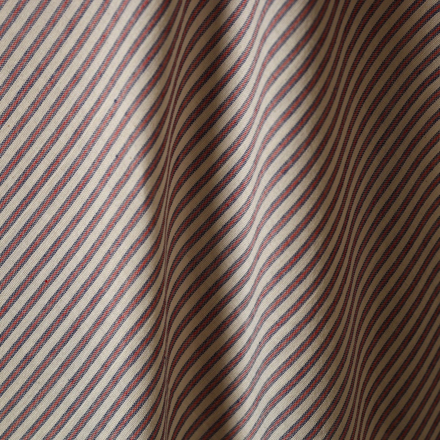 Brown - jhiri pure handloom cotton fabric 11 - handcrafted