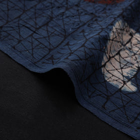 Natural Dyed Ajrakh Hand Block Print Cotton Hakoba Fabric 72