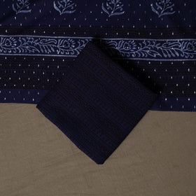 Bagh Hand Block Print Cotton 3pc Unstitched Dress Material Suit Set 32