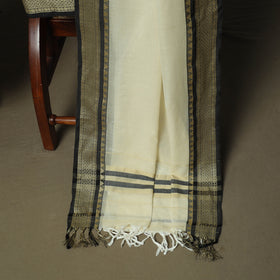 Beige - Dharwad Woven Mercerised Cotton 3pc Unstitched Dress Material Suit Set 15