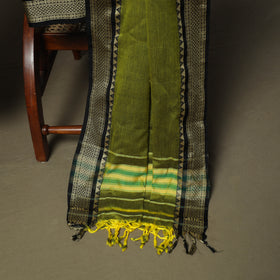 Green - Dharwad Woven Mercerised Cotton 3pc Unstitched Dress Material Suit Set 17