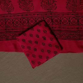 Bagh Hand Block Print Cotton 3pc Unstitched Dress Material Suit Set 35